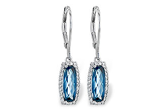 C236-05761: EARR 2.10 LONDON BLUE TOPAZ 2.28 TGW