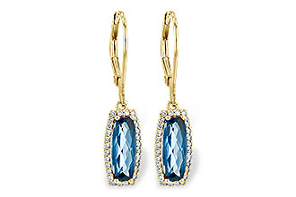 C236-05761: EARR 2.10 LONDON BLUE TOPAZ 2.28 TGW