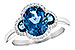 C236-05788: LDS RG 3.04 TW LONDON BLUE TOPAZ 3.20 TGW