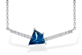 C236-06652: NECK .87 LONDON BLUE TOPAZ .95 TGW