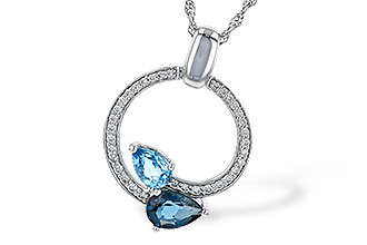 C236-06679: NECK 1.22 BLUE TOPAZ 1.40 TGW