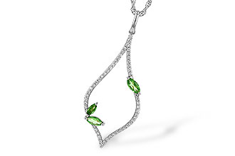 C236-06716: NECK .35 GREEN GARNET .55 TGW