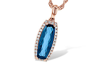 C236-07552: NECK 1.58 LONDON BLUE TOPAZ 1.70 TGW