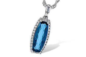 C236-07552: NECK 1.58 LONDON BLUE TOPAZ 1.70 TGW