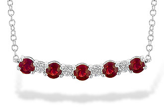 C236-08461: NECK .58 TW RUBY .70 TGW