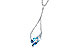 C318-76679: NECK .82 BLUE TOPAZ 1.05 TGW