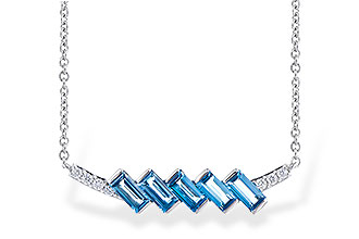 C318-80343: NECK .75 LONDON BLUE TOPAZ .80 TGW