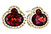 C318-80352: EARR 2.85 TW GARNET 3.06 TGW