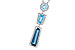 C319-65752: NECK 3.26 TW BLUE TOPAZ 3.50 TGW