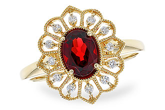 C319-66725: LDS RG .80 GARNET .92 TGW (7x5MM GAR)