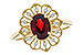 C319-66725: LDS RG .80 GARNET .92 TGW (7x5MM GAR)