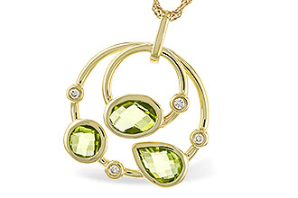 C320-54834: NECKLACE 2.20 PERIDOT 2.26 TGW