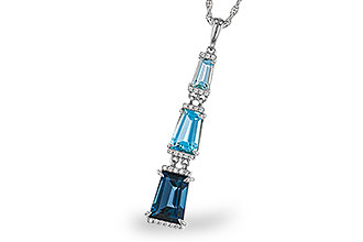 C320-58488: NECKLACE 2.60 TW BLUE TOPAZ 2.65 TGW