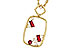 C320-60316: NECKLACE .33 TW RUBY .44 TGW