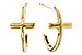 C320-62107: GOLD EARRINGS (14MM)