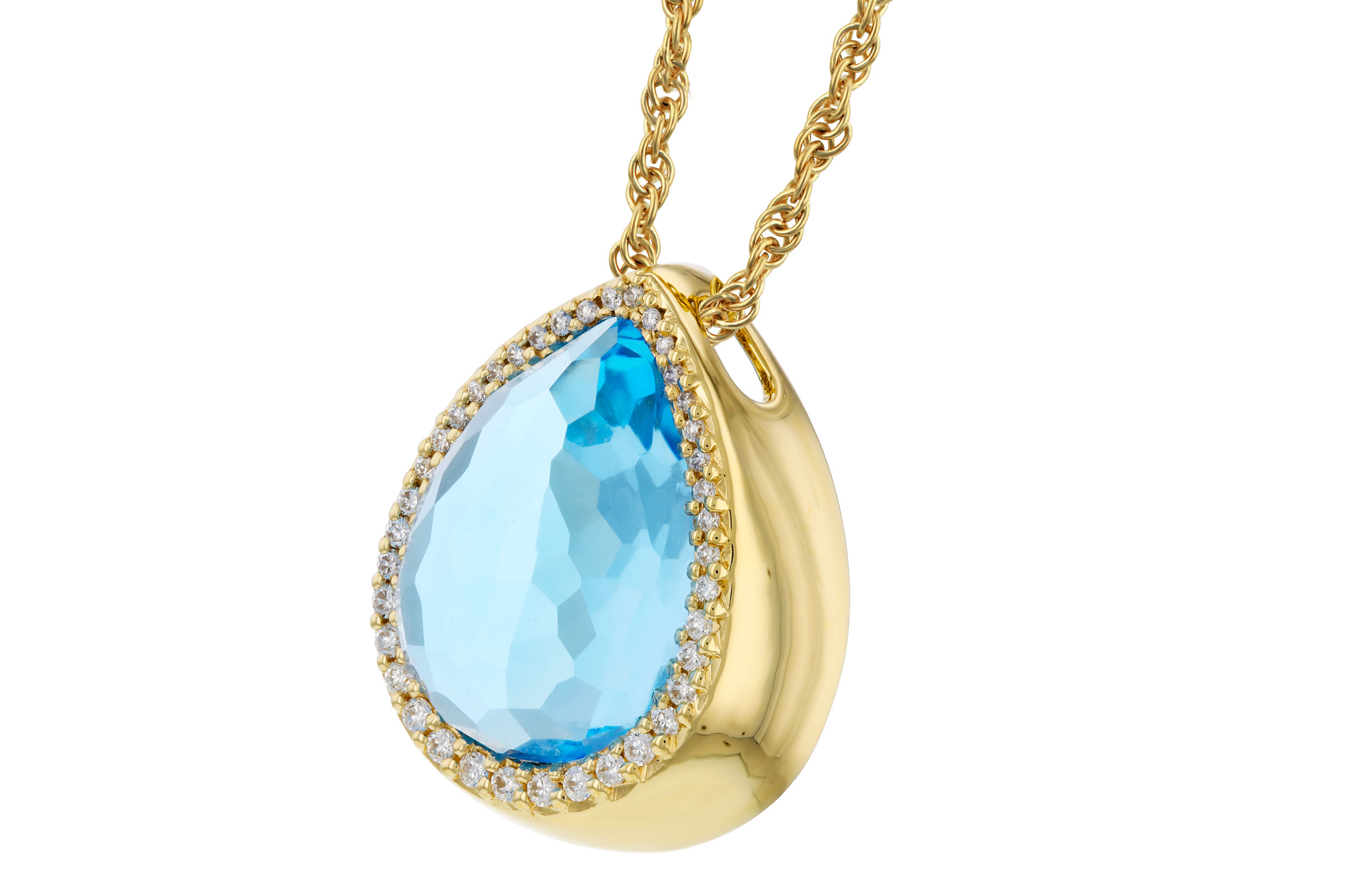 C321-46716: NECK 5.78 LONDON BLUE TOPAZ 5.92 TGW (14x10MM)