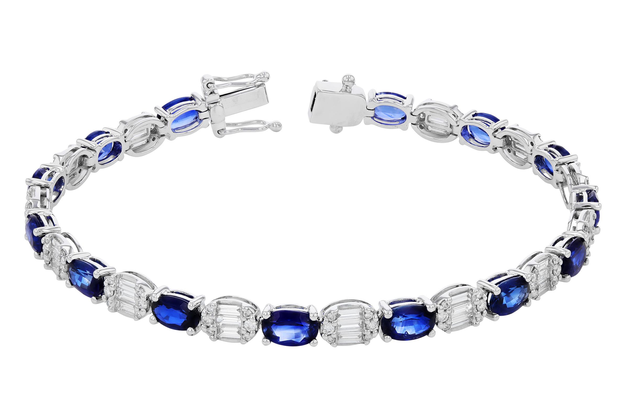 C321-46725: BRACELET 7.28 TW SAPPHIRE 8.98 TGW (7")
