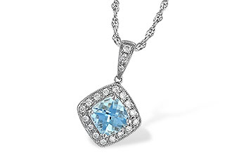D052-36670: NECKLACE .80 AQUA .93 TGW