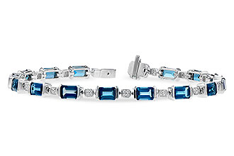 D318-74861: BRACELET 7.90 LONDON BLUE TOPAZ 8.13 TGW