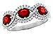 D318-76697: LDS WED RG 1.10 TW RUBY 1.35 TGW (6x4MM RUBY)