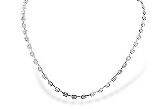 D319-68497: NECKLACE 2.05 TW BAGUETTES (17 INCHES)