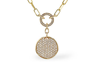 D320-56661: NECKLACE .92 TW (17")