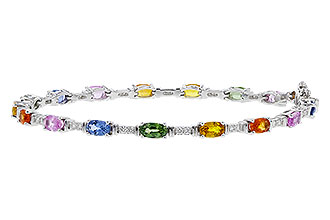 D320-56716: BRACELET 4.76 MULTI-COLOR SAPPH 5.08 TGW (7")