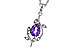 D320-57597: NECKLACE .88 AMETHYST .93 TGW (8x6MM AMY)