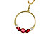 D320-58525: NECKLACE .79 RUBY .89 TGW