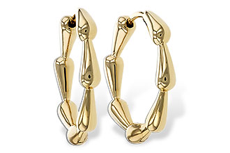 D320-60325: GOLD EARRINGS (21MM)