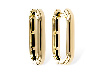 D320-60361: GOLD EARRINGS (18MM)