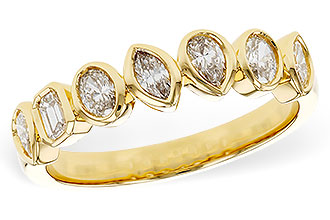 D320-61270: LDS DIA WED RG .62 TW FANCY CUT DIAS