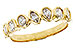 D320-61270: LDS DIA WED RG .62 TW FANCY CUT DIAS