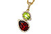 D320-63043: NECKLACE 2.74 SEMI-PREC (GAR,PER) 2.95 TGW