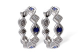 E046-91188: EARRINGS .20 SAPP .25 TGW