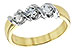 E138-79379: LDS WED RING .20 BR .50 TW