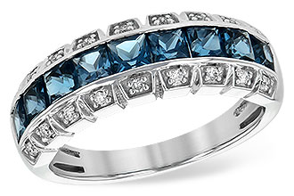 E236-00325: LDS WED RG 1.51 LONDON BLUE TOPAZ 1.60 TGW