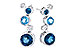 E318-79443: EARR 2.27 BLUE TOPAZ 2.40 TGW