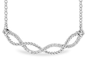 E319-64870: NECKLACE .12 TW (18")