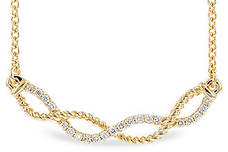 E319-64870: NECKLACE .12 TW (18")