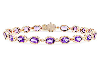 E319-65797: BRACELET 6.86 TW AMETHYST 6.90 TGW