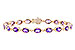 E319-65797: BRACELET 6.86 TW AMETHYST 6.90 TGW