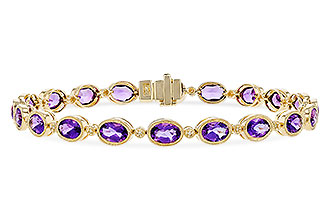 E319-65797: BRACELET 6.86 TW AMETHYST 6.90 TGW