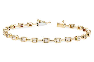 E319-68497: BRACELET .90 TW BAGUETTE