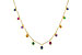 E319-70306: NECK .90 TW MULTI-COLOR SAPPH & GREEN GARNET (18")