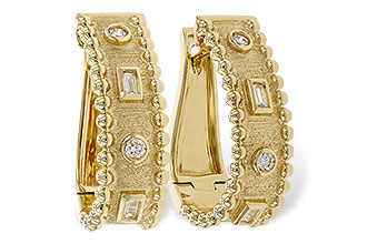 E319-70325: EARRINGS .09 BAG .18 TW