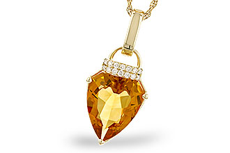 E319-70352: NECKLACE 3.12 CITRINE 3.18 TGW (12x10MM CIT)