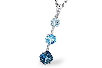 E320-55797: NECK 1.87 TW BLUE TOPAZ 1.90 TGW