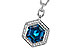 E320-56688: NECK 3.40 LONDON BLUE TOPAZ 3.55 TGW (9MM LBT)