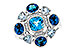 E320-57561: LDS RG 3.19 TW BLUE TOPAZ 3.25 TGW
